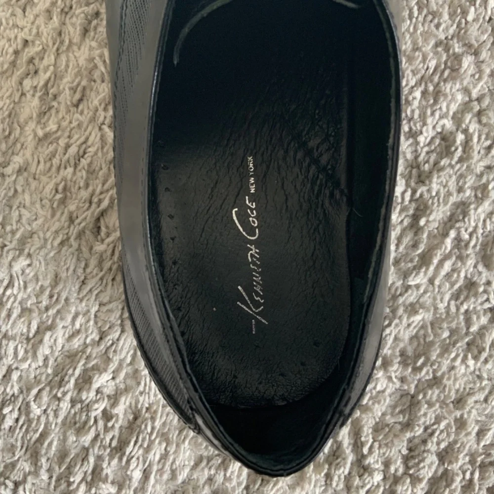 Kenneth Cole New York Black Genuine Leather Men’s Oxford Shoes Size 10 M